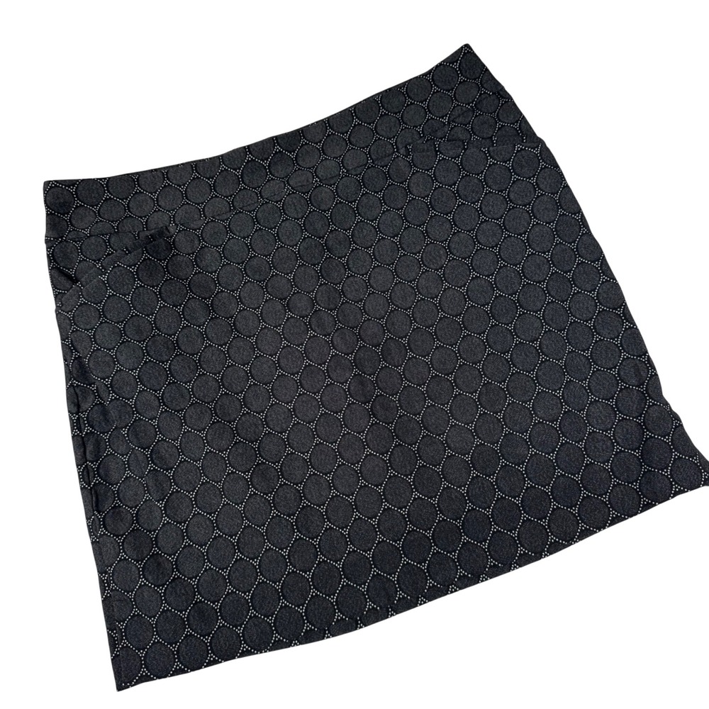Chico's Skort Women 3 Large Black Gray Perfect Stretch Honeycomb 570355612 Golf
